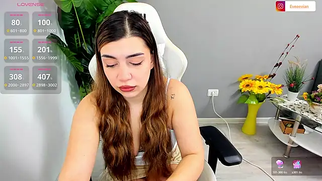 Snapshot of EveEvian chatting on February 18, 2026, 12:34 pm EveEvian online show from February 18, 2026, 12:34 pm