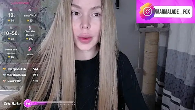 Marmalade Fox online show from March 16, 2026, 5:05 pm