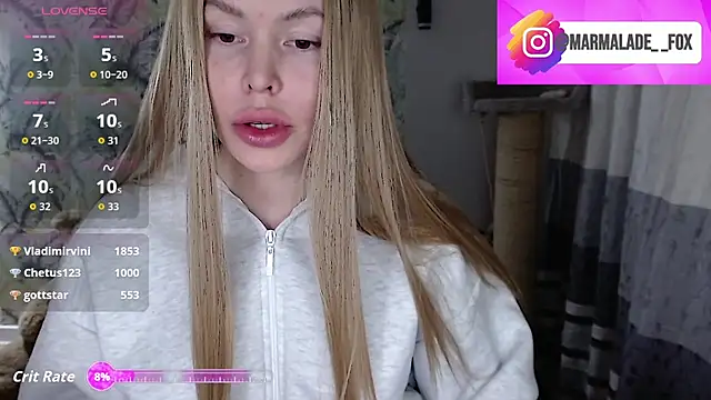 Marmalade Fox online show from March 11, 2026, 2:44 pm