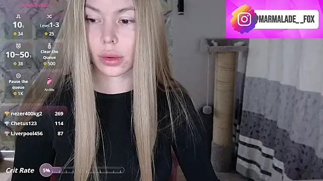 Marmalade Fox online show from March 27, 2026, 7:15 pm