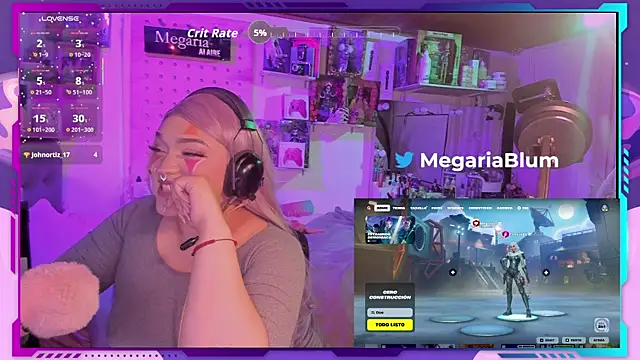 MegariaB online show from October 7, 2025, 4:13 am