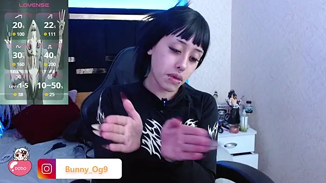 Snapshot of Bunny_O chatting on June 9, 2026, 12:55 am Bunny O online show from June 9, 2026, 12:55 am