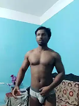 HunkyAriyan online show from March 10, 2025, 2:48 pm