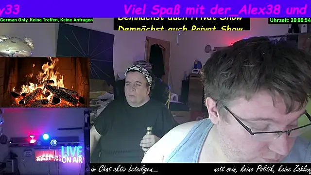 der alex38 online show from February 15, 2026, 7:02 pm