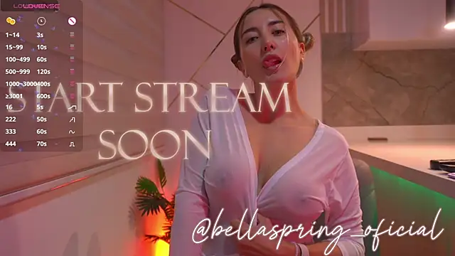 b3llaspringg online show from April 4, 2026, 9:10 pm