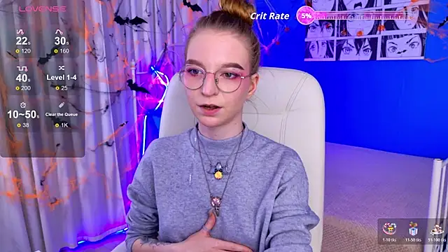 VioletShine online show from October 26, 2025, 1:44 pm