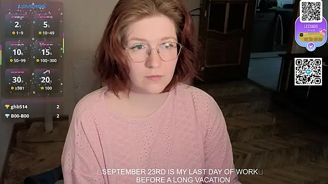 LesyaOxi online show from September 15, 2025, 9:32 am