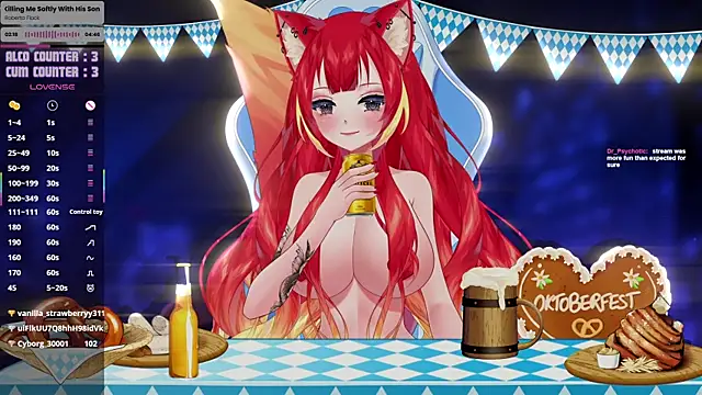 Snapshot of LewdKira_VT chatting on October 3, 2025, 2:07 pm LewdKira VT online show from October 3, 2025, 2:07 pm