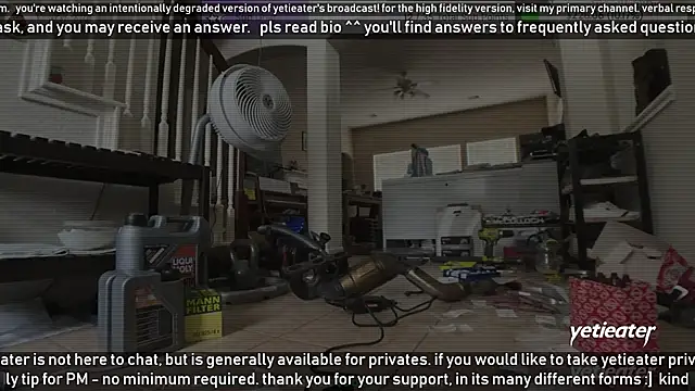 Snapshot of yetieater chatting on January 15, 2025, 9:09 pm yetieater online show from January 15, 2025, 9:09 pm