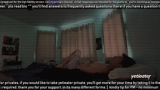 Snapshot of yetieater chatting on March 19, 2025, 9:37 pm yetieater online show from March 19, 2025, 9:37 pm