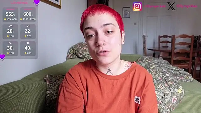 OllympeKaii online show from April 12, 2026, 7:22 am