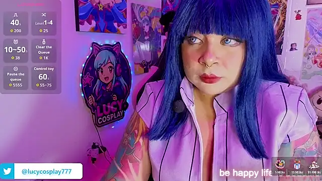 Snapshot of Lucycosplay777 chatting on July 23, 2026, 7:10 pm Lucycosplay777 online show from July 23, 2026, 7:10 pm