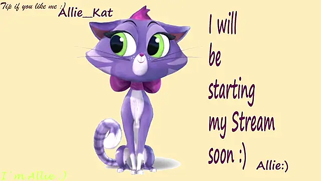 Snapshot of Allie_Kat chatting on July 3, 2026, 2:34 pm Allie Kat online show from July 3, 2026, 2:34 pm