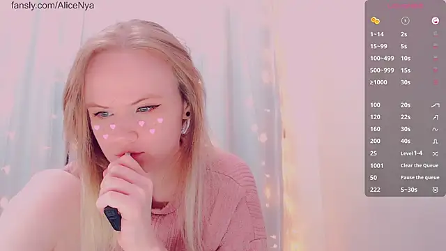 AliceNya cute online show from January 12, 2026, 5:03 am