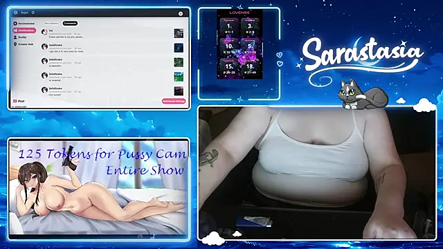 Snapshot of Sarastasia417 chatting on June 30, 2026, 12:21 am Sarastasia417 online show from June 30, 2026, 12:21 am