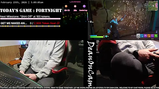 Snapshot of DeanonCam chatting on February 15, 2026, 11:09 am DeanonCam online show from February 15, 2026, 11:09 am