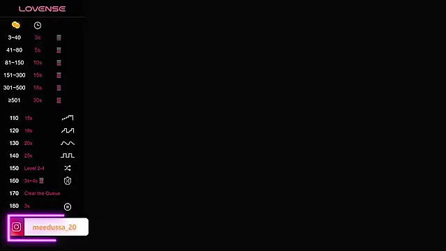 meedussa 20  online show from October 26, 2025, 11:43 am