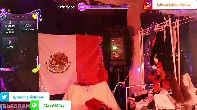 Snapshot of LaInsaciableIntensa chatting on July 6, 2026, 1:12 am LaInsaciableIntensa online show from July 6, 2026, 1:12 am