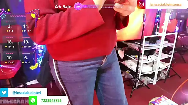 LaInsaciableIntensa online show from November 30, 2025, 11:05 pm