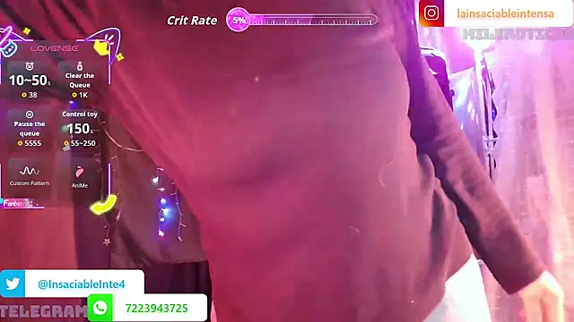 LaInsaciableIntensa online show from April 4, 2026, 12:28 am