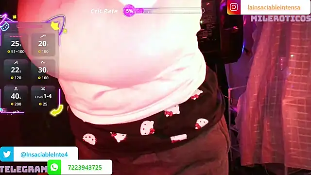 LaInsaciableIntensa online show from March 28, 2026, 2:23 am