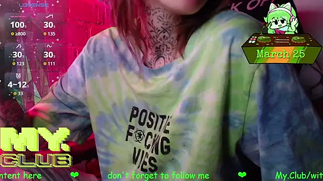 Witch Emma online show from March 25, 2026, 9:19 am