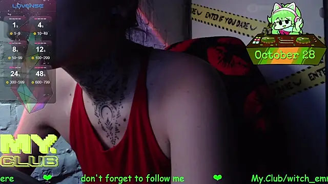 Witch Emma online show from October 28, 2025, 8:35 am