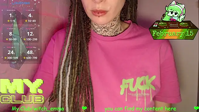 Snapshot of Witch_Emma chatting on February 15, 2026, 7:02 pm Witch Emma online show from February 15, 2026, 7:02 pm