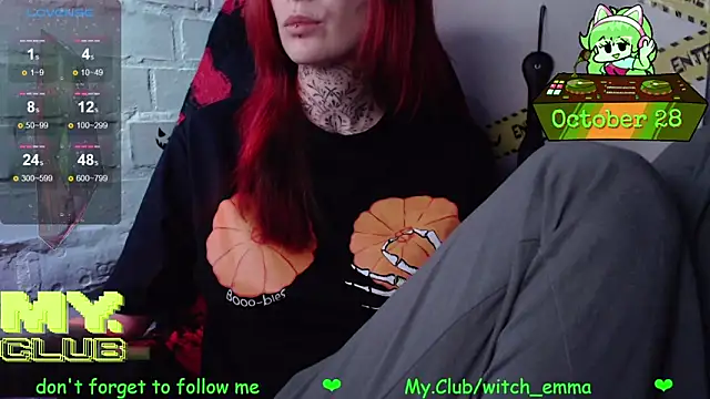 Witch Emma online show from October 28, 2025, 8:41 pm